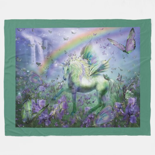 Licorne de la couverture d'ouatine d'art de Buttys (Devant (Horizontal))