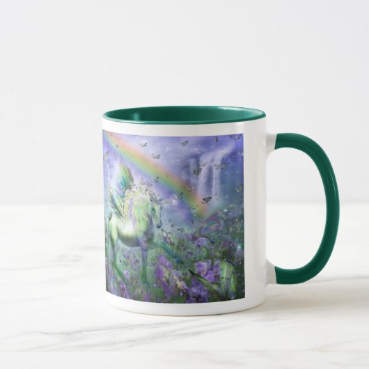 Licorne de la tasse d'art de papillons (Droite)