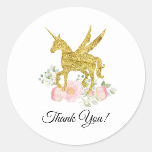 licorne de parties scintillant avec autocollants d