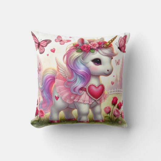Licorne de rêve – Coussin d'amour magique (Recto)