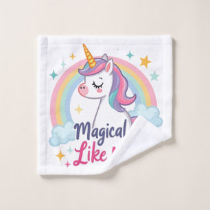 Licorne Douce avec Arc-en-Ciel 