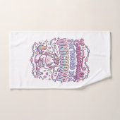 Licorne émotionnellement attachée aux originaux de (Serviette à main)