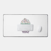 Licorne enseignant avec une typographie audacieuse (Clavier et souris)