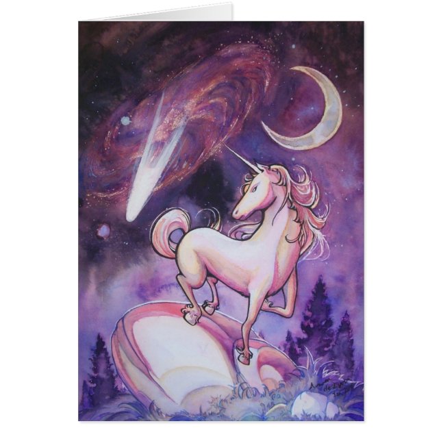 Licorne et ciel nocturne (Devant)