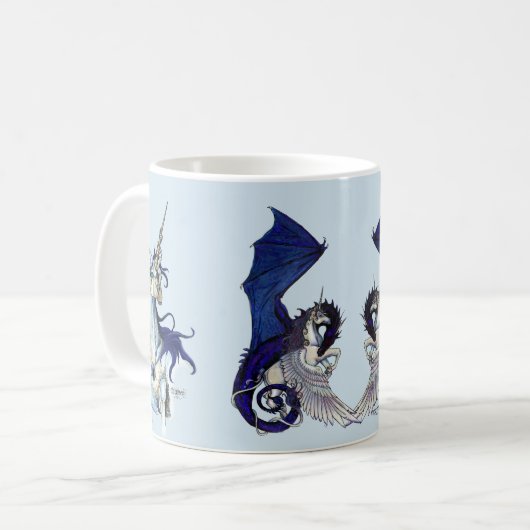 Licorne et tasse de dragon (Devant gauche)