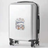 Licorne Feu de camp Licorne Autocollant vectoriel (Sur valise)