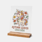 Licorne Feuilles d'Automne Licorne Conception Grap (Angle)