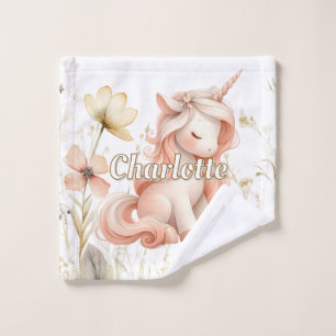 Licorne fleur sauvage pastel fantaisiste