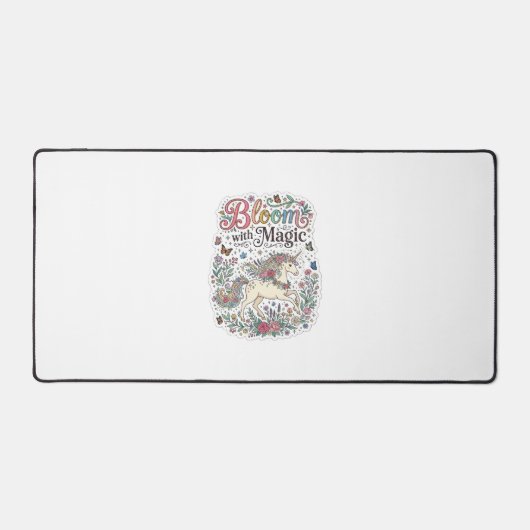 Licorne Fleurir avec la Typographie Vectorielle Pr (Recto)