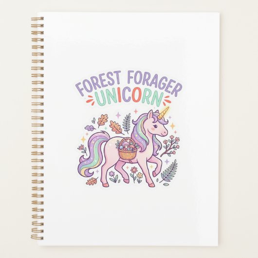 Licorne Forest Forager Licorne Conception Graphiqu (Devant)
