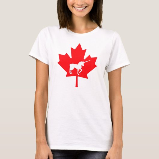 Licorne graphique de Canadien de T-shirt de (Devant)