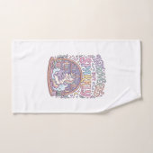Licorne Introvertie mais Originale Blanche Étincel (Serviette à main)