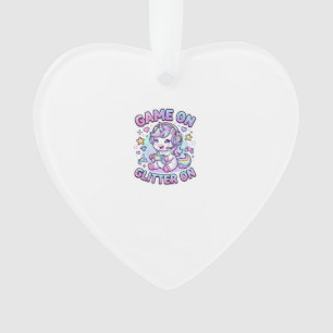 Licorne Jeu Sur Paillettes Sur Graphisme Marchandi