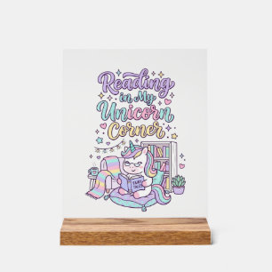 Licorne lisant dans mon coin licorne T-shirt paste