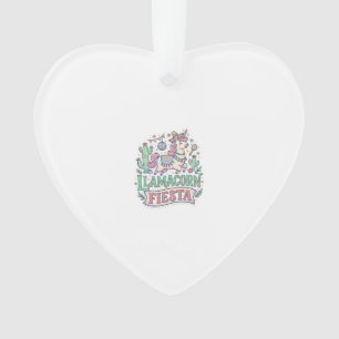 Licorne Llamacorne Fiesta Vecteur Premium POD Artw