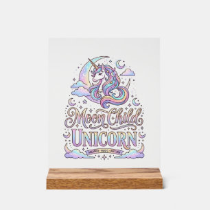 Licorne Lune Enfant Licorne Conception Originale Z