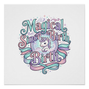 Licorne Magique Depuis la Naissance Original Graph