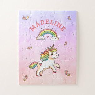 Licorne Magique Kawaii Puzzle Nom