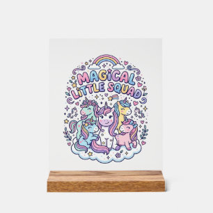 Licorne Magique Petite Équipe Conception Graphique