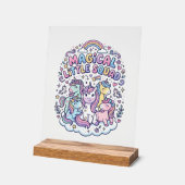 Licorne Magique Petite Équipe Conception Graphique (Angle)