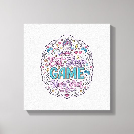 Licorne Manger Dormir Jeu Licorne Impression Ludiq (Recto)