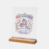 Licorne Mathicorne Mode Adorable Conception Typogr (Angle)