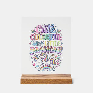 Licorne Mignonne Colorée et un peu Magique Origina
