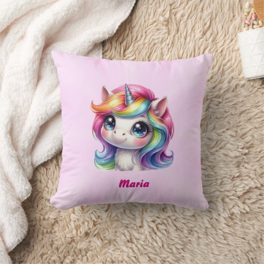 licorne mignonne coussin (Couverture)