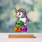 Licorne Mignonne & Crânes Mort. Drôle de Goth Emo (Neutre)