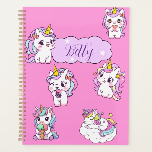 Licorne Mignonne Personnalisée (Devant)