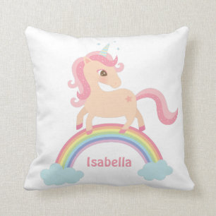 Licorne Mignonne sur Coussin de Décoration de Cham