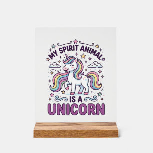 Licorne Mon Animal Spirituel Est une Licorne Typog