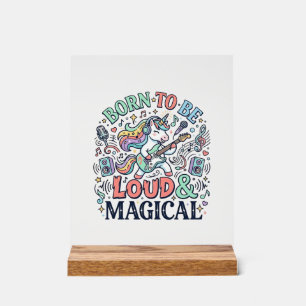 Licorne née pour être forte et magique Blanc Origi