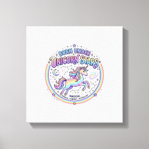Licorne née sous les étoiles de licorne Impression