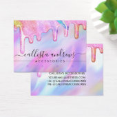 Licorne pailletée holographique Drips boucle d'ore (Bureau)