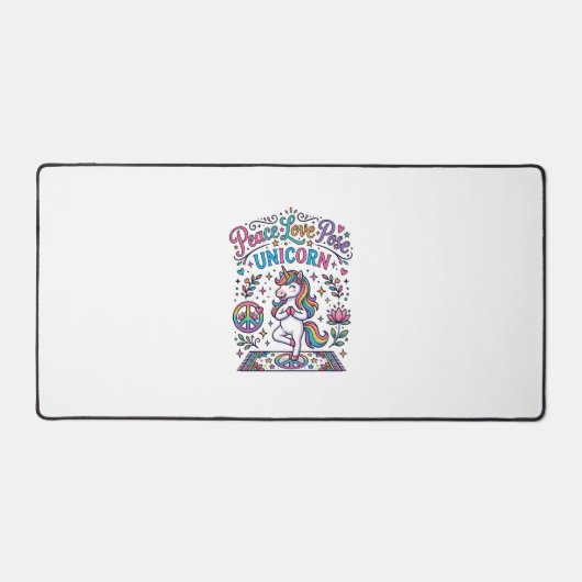Licorne Paix Amour Pose Licorne Fond Blanc S (Recto)