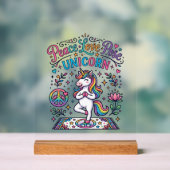 Licorne Paix Amour Pose Licorne Fond Blanc S (Neutre)