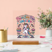 Licorne Paix Amour Pose Licorne Fond Blanc S (Mariage)