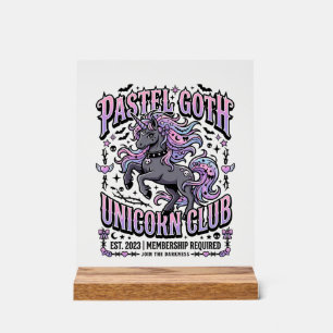 Licorne Pastel Goth Licorne Club Commercial Sticke