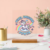 Licorne Pixel Licorne Puissance Conception Graphiq (Mariage)