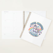 Licorne Pixel Licorne Puissance Conception Graphiq (Devant avec enveloppe)