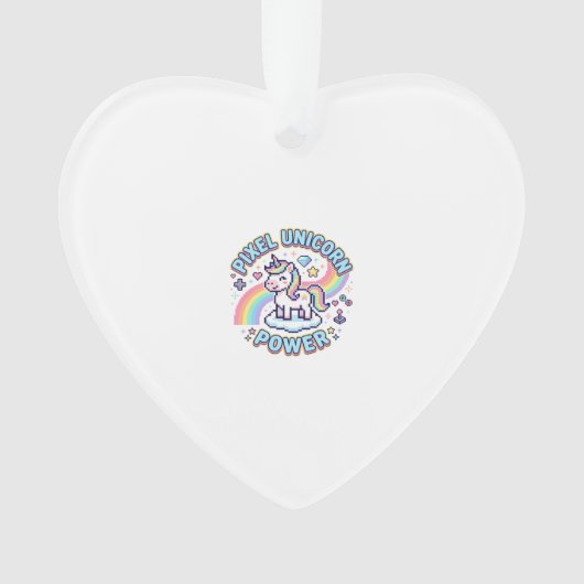 Licorne Pixel Licorne Puissance Conception Graphiq (devant)