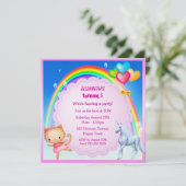 Licorne, princesse Kitty et invitations de partie (Debout devant)