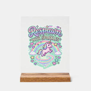 Licorne Réapparition avec des Paillettes Vecteur P