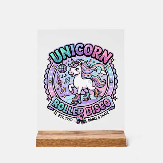 Licorne Roller Disco POD Prêt Marketplace Artwork (Recto)