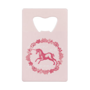 Licorne rose et fleurs