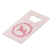 Licorne rose et fleurs (Devant Angle)