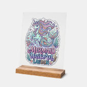 Licorne Sirène Licorne Lagune Conception Graphique (Angle)