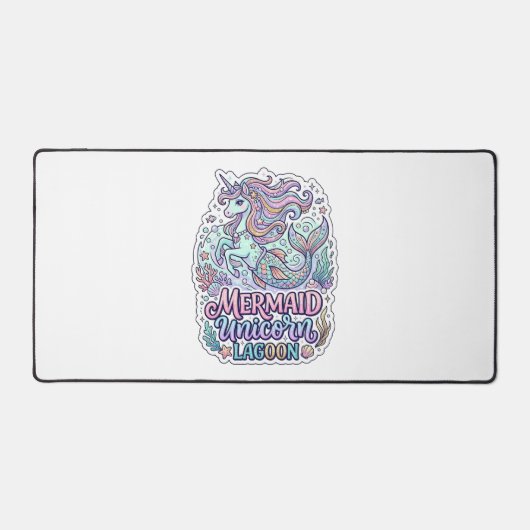 Licorne Sirène Licorne Lagune Conception Graphique (Recto)