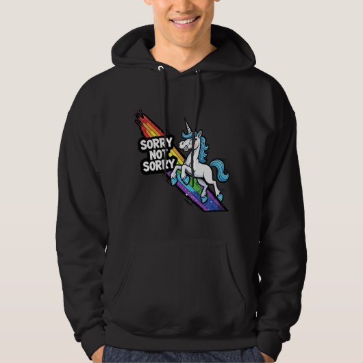 Licorne Sorry not Sorry Pullover Adulte (Devant)
